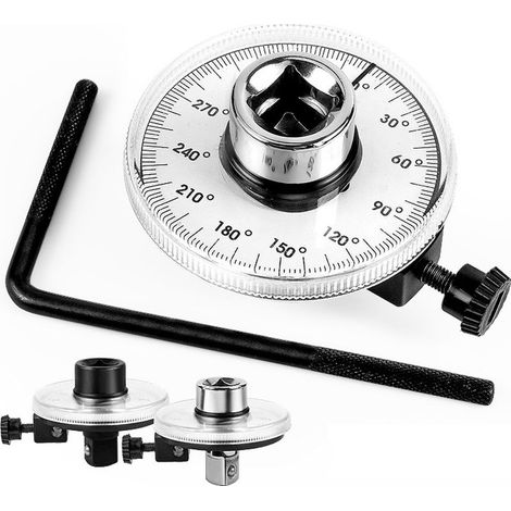 Jauges d'angle 1/2, clé à manche long haute dureté, outil de mesure, accessoire d'entretien et de réparation automobile (1/5)
