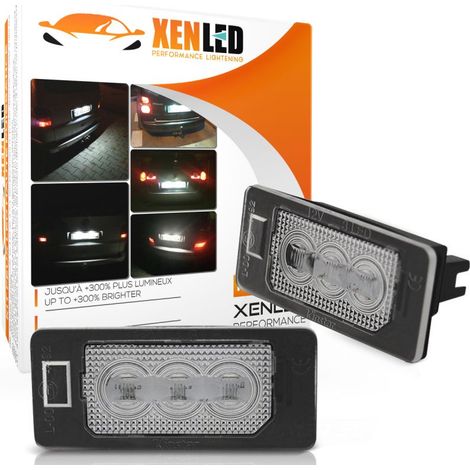 Éclairages LED plaque d'immatriculation compatible avec VW Golf variant Mk6 /7 , Touareg Mk2 Touran Passat B6 B7 Audi A1 A3