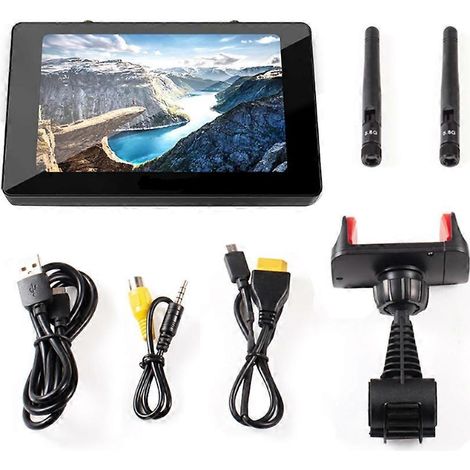 5-Zoll-FPV-Monitor, 5,8 GHz 40-Kanal-Diversity-Empfänger