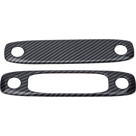 Liseré de plafonnier de toit pour Tesla Model 3, garniture intérieure décorative en fibre de carbone, remplacement élégant, kit de montage auto, finition noire, accessoire d'habitacle. (1/5)