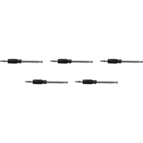 Antenne FM télescopique à 5 sections (3,5 mm, 4 pièces) pour téléphones portables et lecteurs MP3/MP4 - JBMEDIA (1/4)