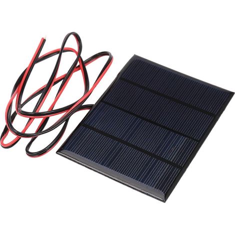 Chargeur pour mini-panneau solaire 1,5 W 12 V avec module de cellules miniatures et câble de 1 m - FFY (1/4)