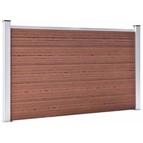 Maison Exclusive - Gartenzaun WPC 353x106 cm Braun (1/5)