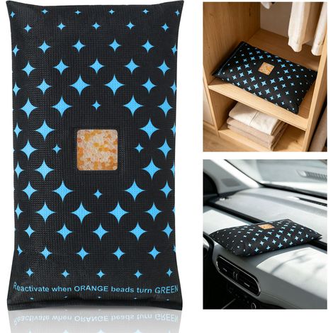 TolleTour Deshumidificador para coche de 1 200 g, reutilizable, con indicador de humedad (1/5)