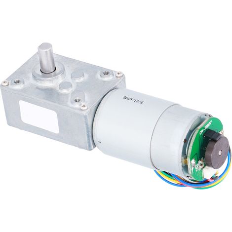 Motoréducteur à vis sans fin 5840-555, autobloquant, à réduction de vitesse, à couple élevé, avec encodeur, 160 tr/min, 12 V CC