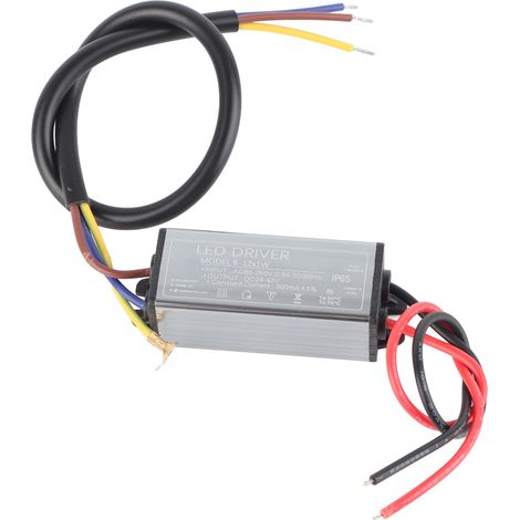 Alimentation LED 300mA AC95‑265V DC24‑42V Transformateur Étanche IP65 pour Projecteurs MR11 MR16 G4 (1/5)