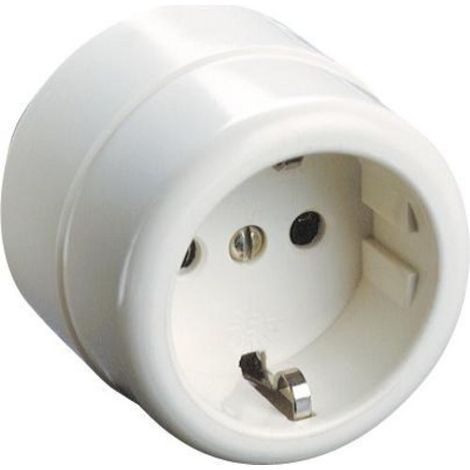 Presa bipolare con TV laterale 10/16A 250V