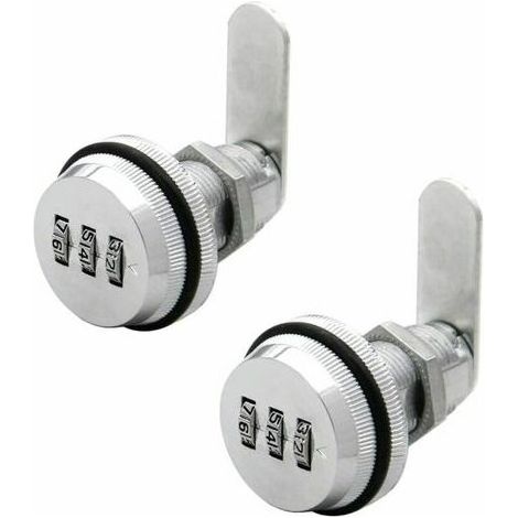 Cadenas à combinaison pour armoires, cabines et portes - Code à 3 chiffres [JUN]