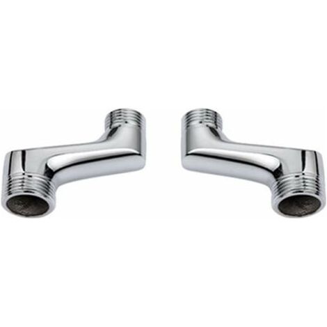 Raccord Contre Coudé Douche,Raccord Laiton Coudé RéDucteur,Bras Pivotant RéGlable,Raccord Mural Contre Coudé,Raccord Excentré 1/2 3/4,Chrome (1/3)