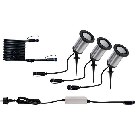 Paulmann Spot Classic 6W 94286 Système d'éclairage Plug&Shine LED 5.1 W blanc chaud anthracite (1/5)