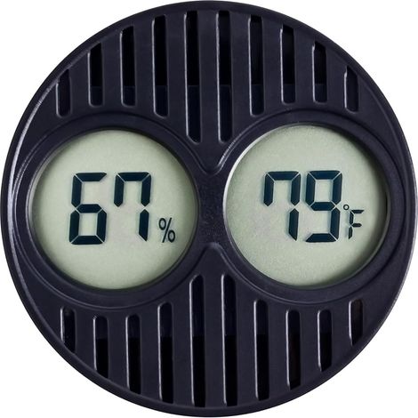 Digitales Mini-Hygrometer und Thermometer für Luftbefeuchter – Temperatur- und Feuchtigkeitsmesser für Innen- und Außenbereiche, geeignet für Gewächshäuser, Inkubatoren, Terrarien und Töpfe, °F/°C (1 (1/5)