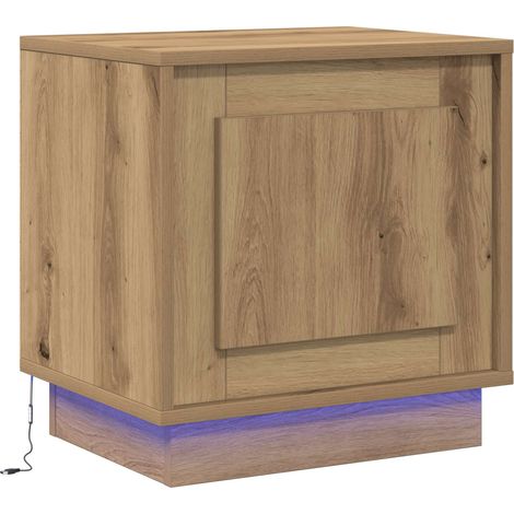 Maison Exclusive - Armadio da Notte Rovere artigianale 44 x 34,5 x 45 cm (1/5)