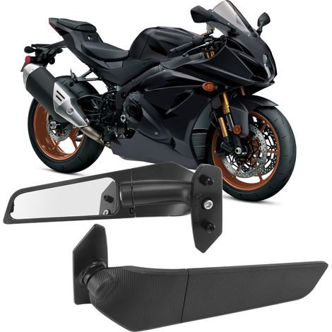 Rétroviseur modifié pour moto avec ailerons et réflecteurs, compatible avec SUZUKI GSXR 1000 2017-2021 (1/5)
