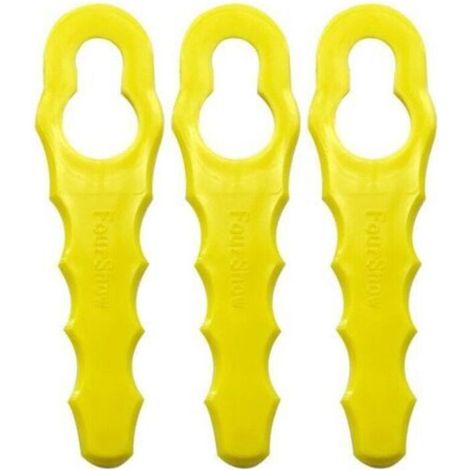 Lot de 100 Lames de Rechange compatible pour Ryobi Coupe Bordure, Têtes Double Lames Dentelées RAC155 RAC157 RAC158- (1/5)