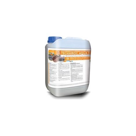 Technichem Techniroc Aqua C202 – Durcisseur, fixateur et hydrofuge 3-en-1 pour murs – 5 L