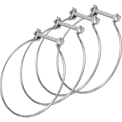 4 Colliers à fil diam. 100 mm - COF-100 S&P UNELVENT - 860101 Collier de fixation pour réseau de ventilation 100 mm