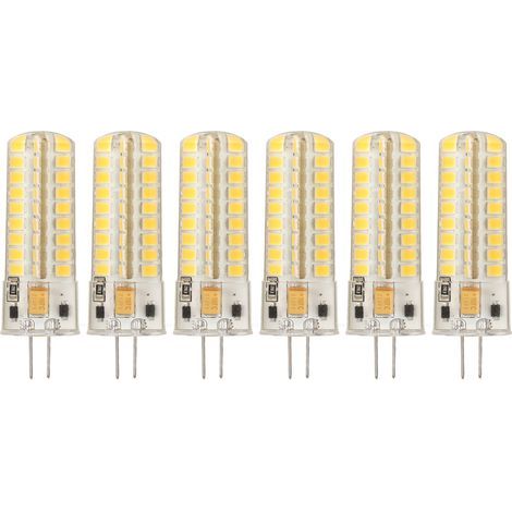 G4 700LM 7W 72LED LED-Lampe, 360°-Beleuchtung, Silikon, für Decken-/Wandleuchten, AC/DC 12V, Warmweiß, 6 Stück (1/5)