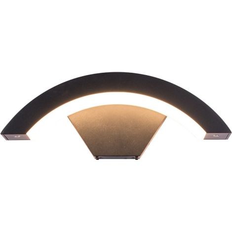 Luminaire mural extérieur étanche à induction infrarouge, design créatif minimaliste pour cour, balcon et porte, forme lune, modèle standard, éclairage LED pour terrasse et jardin. (1/5)