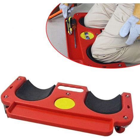 Werkzeug zum Knieschutz Teppichfliesen Arbeiter weich Wheel Knee Pad Knieschutz Teppichfliesen Tool