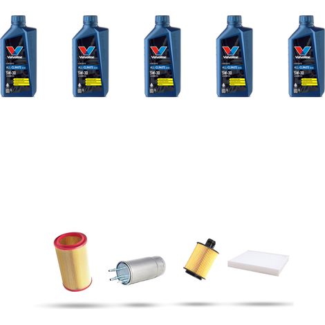 Kit tagliando 4 FILTRI e 5L OLIO compatibile con Chrysler Delta 2.0 121kw dal 2011 (1/5)