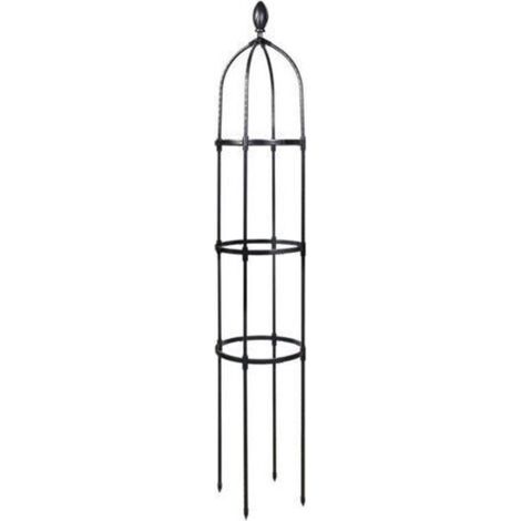 Tuteur de Jardin 145 cm Colonne rosiers Support pour Plantes grimpantes Ø 31.7 cm Obélisque de Jardin