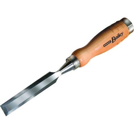 Ciseau à bois 150 x 20 mm - manche bois Bailey - lame acier chromé - Stanley