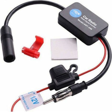 Amplificador de señal estéreo para radio FM/AM de coche de 12 V (1/5)