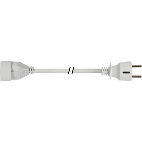 Prolunga elettrica Perel 3 metri bianco 3500 watt