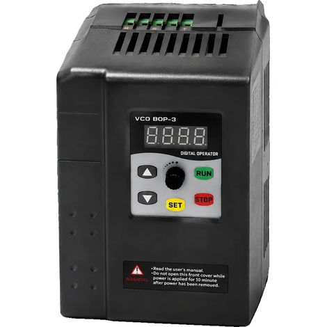 Inverter di frequenza, 2,2 kW, trifase, 380 V, corrente di uscita: 5,8 A, dimensioni compatte: 3,9 x 5,7 x 6,1 pollici (1/5)