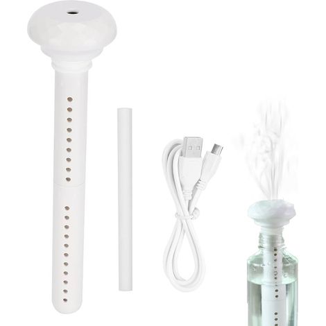 Mini humidificador USB, humidificador portátil para botellas de agua, purificador de aire de niebla fría, humidificador de mesa, humidificador para plantas de coche, ideal para viajes, dormitorio, coc