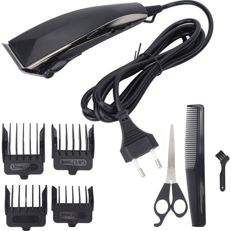 Tondeuse à cheveux électrique pour usage domestique, tondeuse de précision avec peigne de guidage, prise UE 220-240 V (1/5)