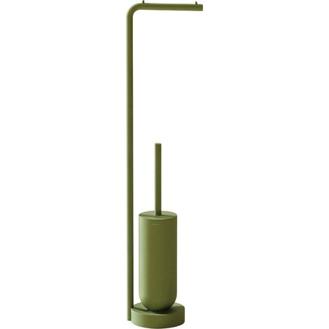 COSMIC WJC277A0097089 GEYSER Escobillero Suelo Con Portarrollos Olive Green - ref: WJC277A0097089