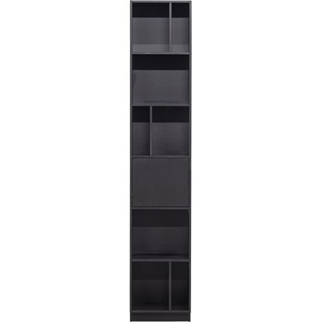 Etagère colonne en bois noir certifié FSC BUCK (1/5)