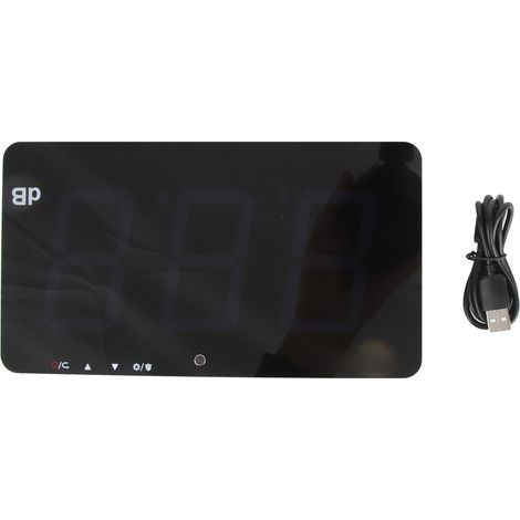 Sonomètre numérique mural alimenté par USB avec écran LCD de 9,6 pouces, testeur de bruit 30-130 dB (1/5)