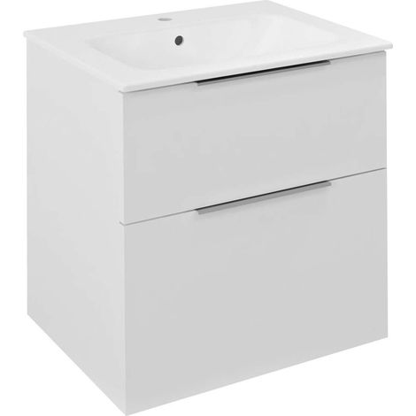 Sapho Cirasa - Mueble lavabo 59x64x46 cm, 2 cajones, blanco CR601-3030