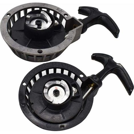Démarreur facile à tirer, Tianer 2 PCS Mini démarreur à traction en alliage Booster Démarreur à rappel Démarreur à traction facile Convient aux vélos de poche 2 temps 49CC Minimoto ATV Quads. (1/4)