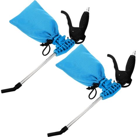 2 Pièces Pistolet D'aspiration Industriel Puissant avec Buse D'extension, Matériaux Abs et Métal, pour Nettoyage de Moteurs de Voiture et Usage Domestique (1/5)