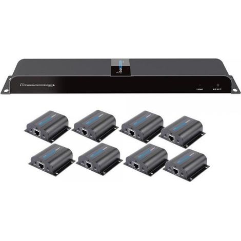 Techly Np Extender Splitter HDMI 1x8 con IR su Cavo Cat. 6 fino a 50m (1/2)