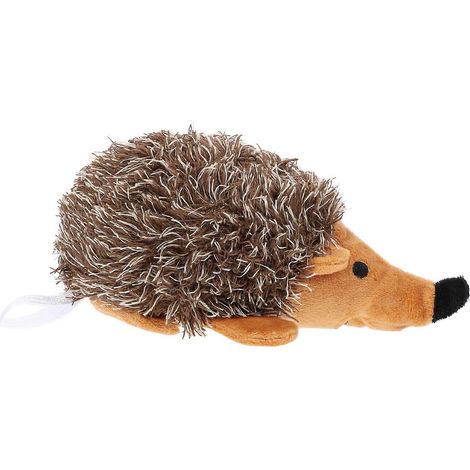 Jouet à mâcher pour chien, peluche sonore pour animaux de compagnie, hérisson marron couineur, 1 pièce (1/5)