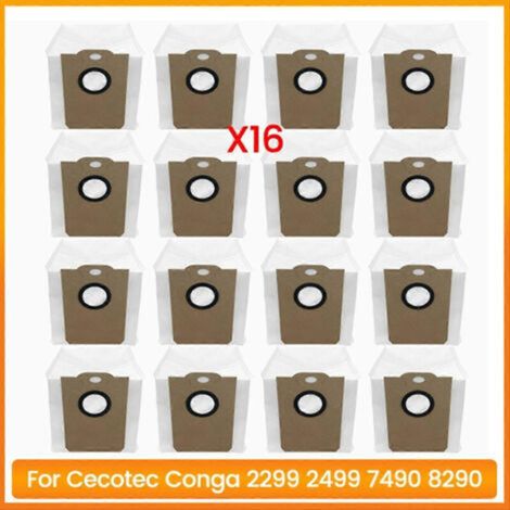 Juego de 16 bolsas para aspiradoras Cecotec Conga 2299, 2499, 7490 y 8290 - Accesorios para aspiradoras (1/5)