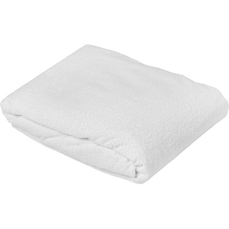 Alèse en bouclette éponge imperméable Blanc 120x190 cm
