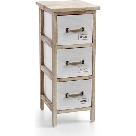 Cassettiera tre cassetti bagno cucina cm 26 x 32 x 62 h (1/2)