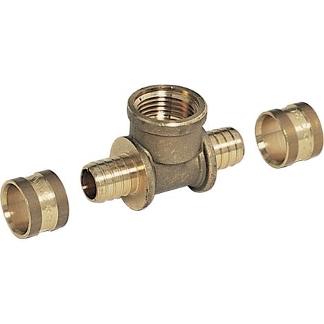 té - a glissement - tube per - diamètre 12 vers femelle à visser 15 x 21 - altech
