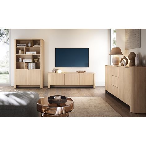 Ensemble meuble TV BARI Couleur Chêne Vicenza (1/5)
