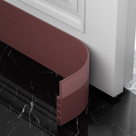 1 rouleau (100 x 5 cm) de coupe-froid marron pour porte, idéal pour protéger du bruit, de l'humidité, de la poussière et des insectes (1/5)