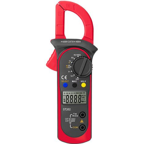 Automatisches digitales Stromzangenmessgerät – misst Wechsel-/Gleichspannung, Strom, Widerstand, Durchgang und Dioden, hintergrundbeleuchtetes LCD-Display