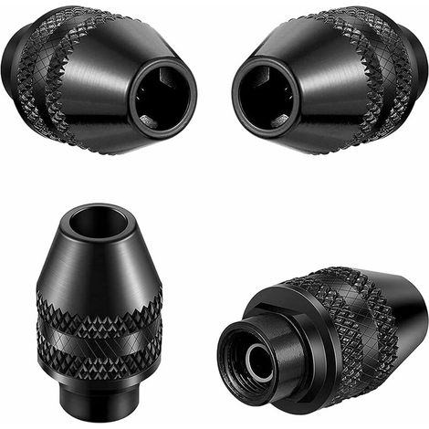 Multi Sans Clé Pour, 4 Pièces Mini Perceuse Sans Clé Multifonction Mandrins Adaptateur Universel Mandrin Multi Sans Clé Pour pour Broyeur Électrique Outil 0.4-3.2mm