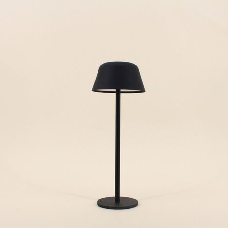 Lampe USB tactile métal noir 38cm (1/5)