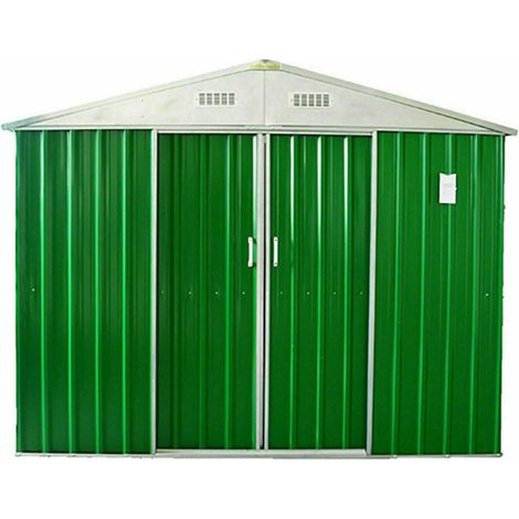 Casetta Giardino Lamiera Zincata Box Deposito Attrezzi Esterno Baracca Rimessa - Misura: L: 267 L x 172 P x 191 A (1/5)