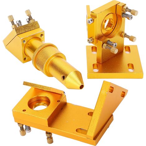 Ensemble complet de tête de gravure laser, cadre de lentille, support de mise au point et accessoires Golden50.8